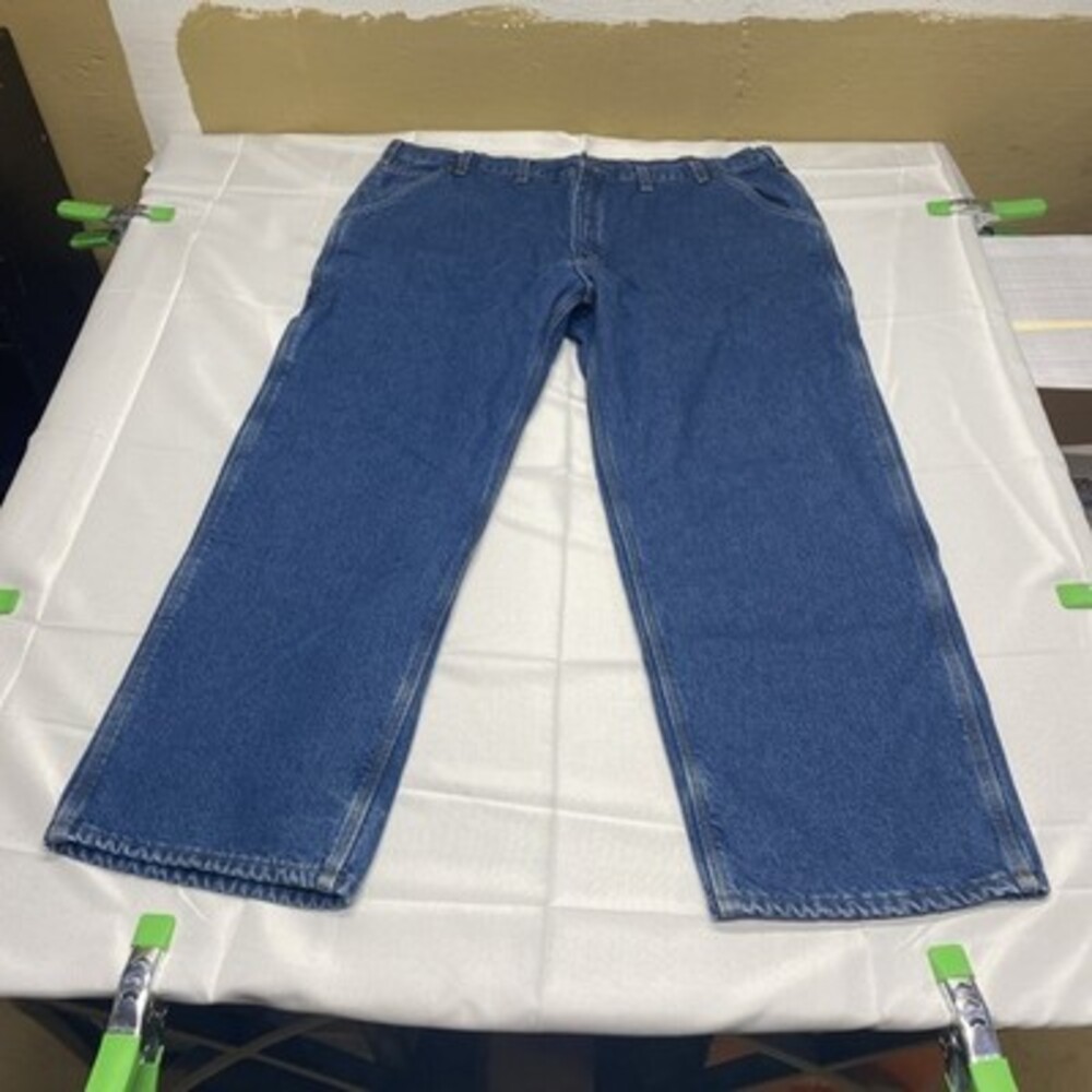 Carhartt Flannel-Lined Denim Carpenter Work Jeans! Size Mens 42!